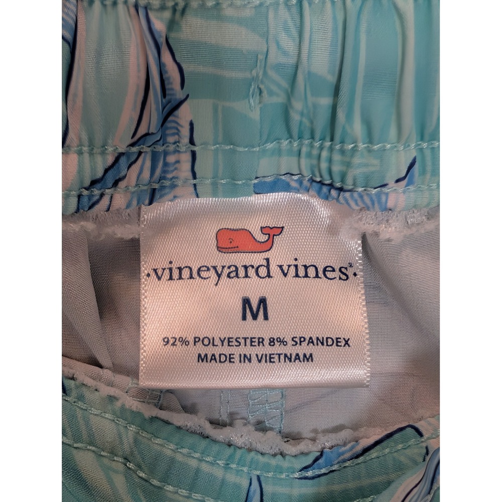 Vineyard Vines Boys Marlin Sailboat Swim Trunks Green Size Medium Board Shorts - Picture 4 of 5